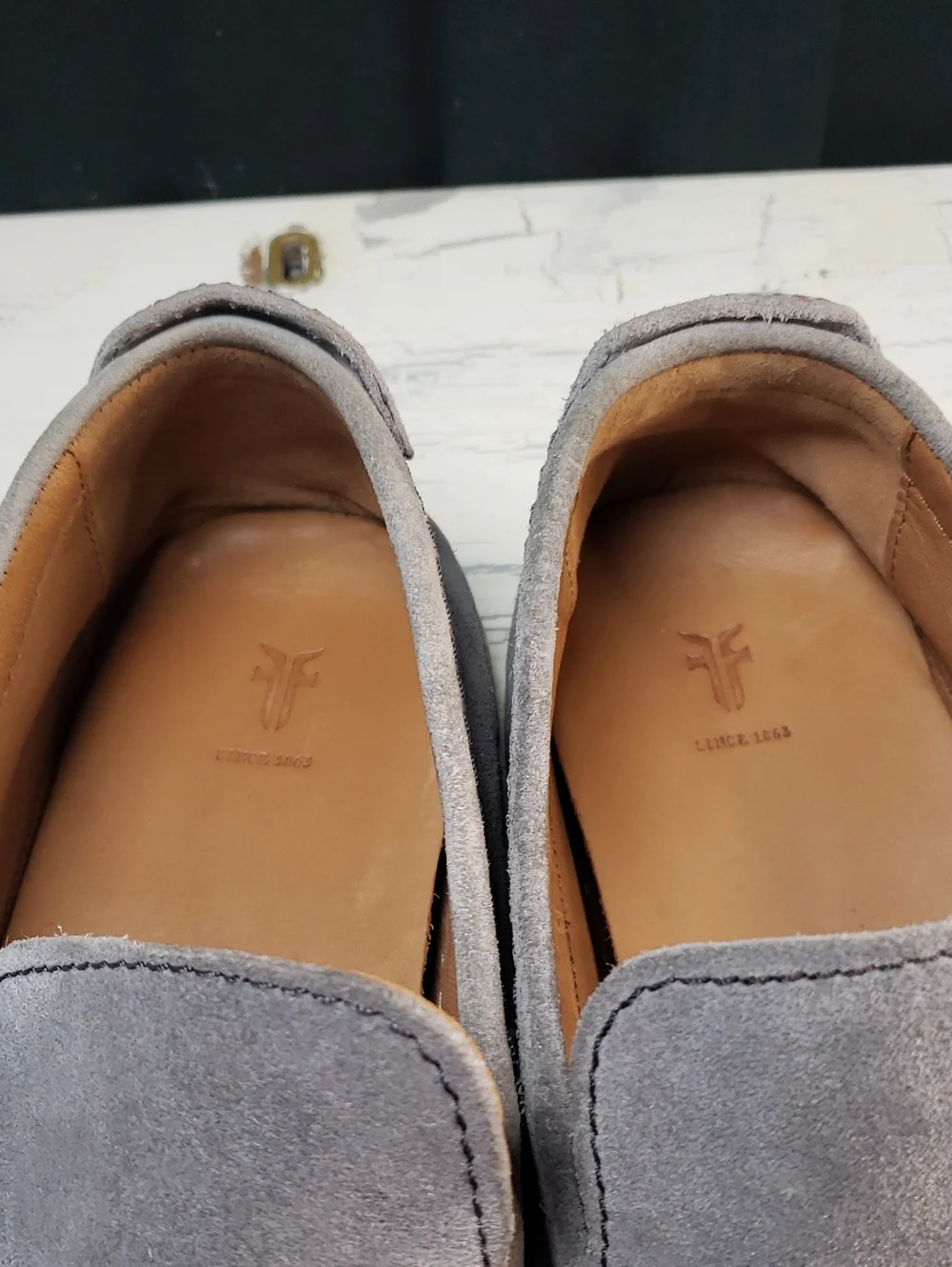 Frye Deck Venetian Slip-On Casual  Loafer in Gray - Men's size 13
